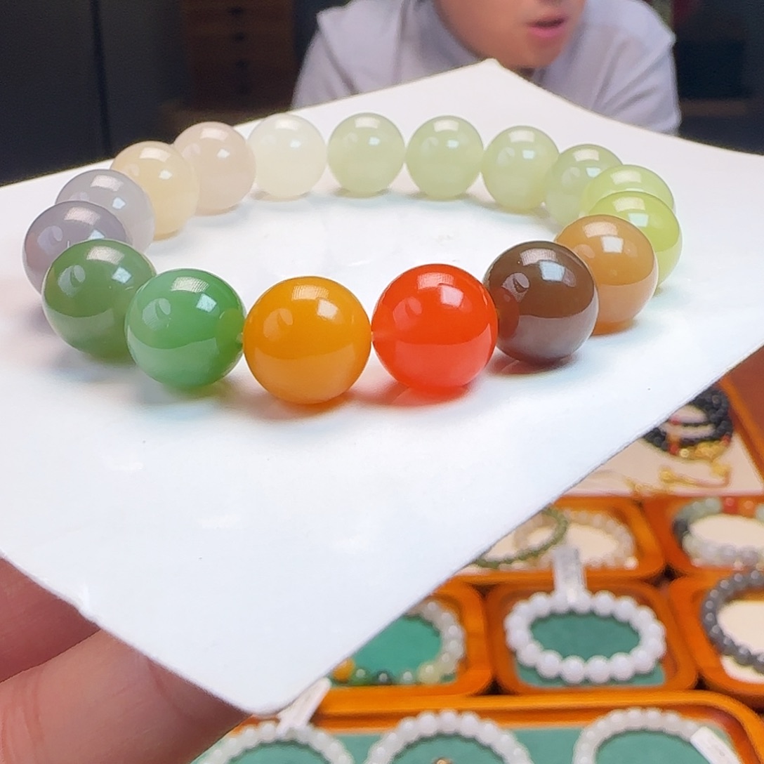 和田玉未镶嵌手链