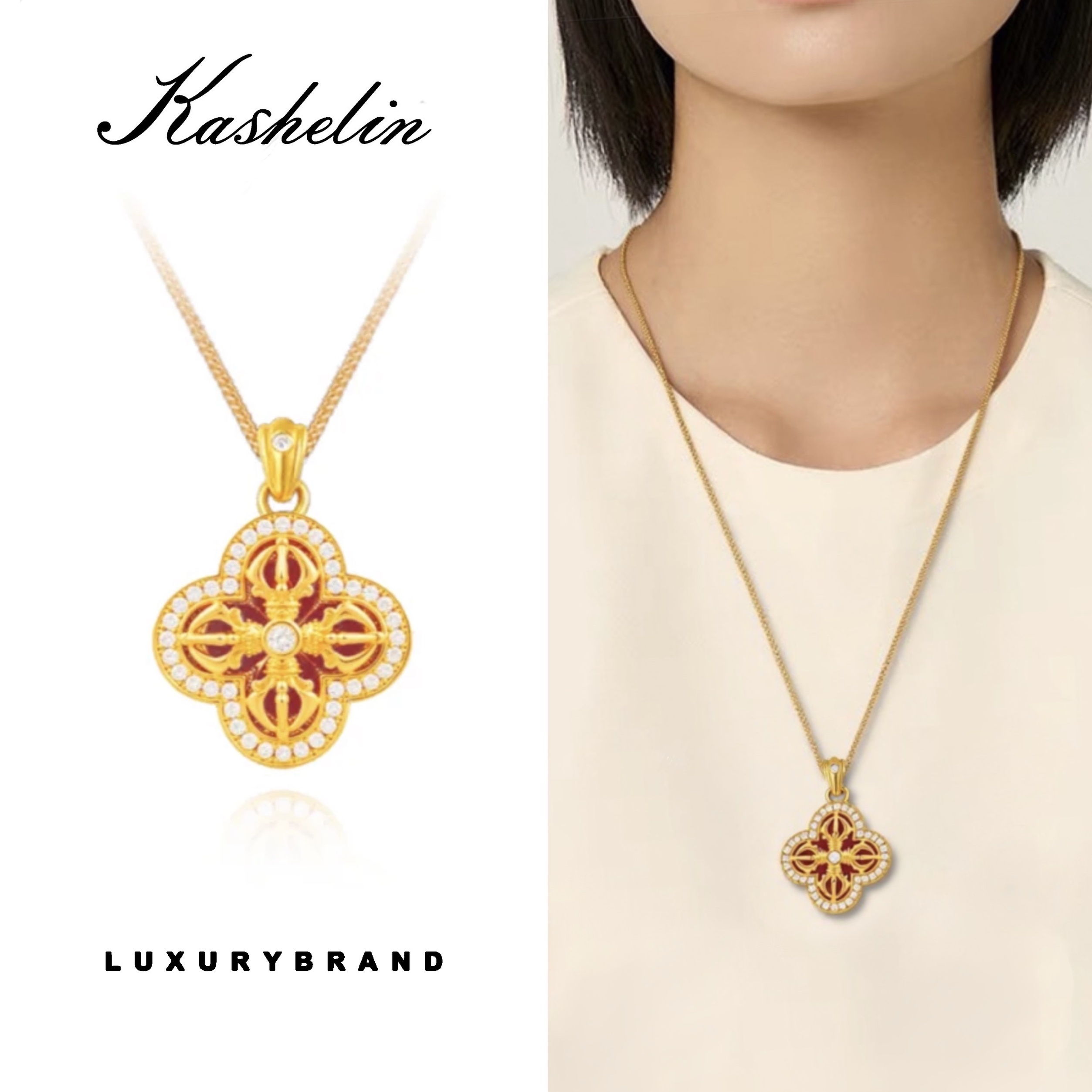 KS 国潮★【金刚杵】设计师款项链~8941