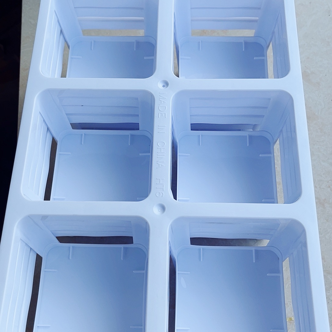 塑料加厚6孔拖架白色5个