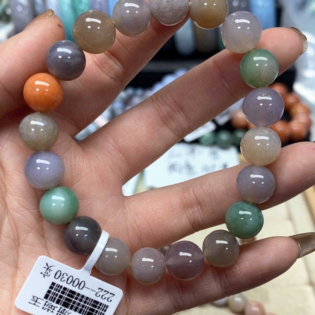 硅化珊瑚（珊瑚玉）手链未镶嵌180