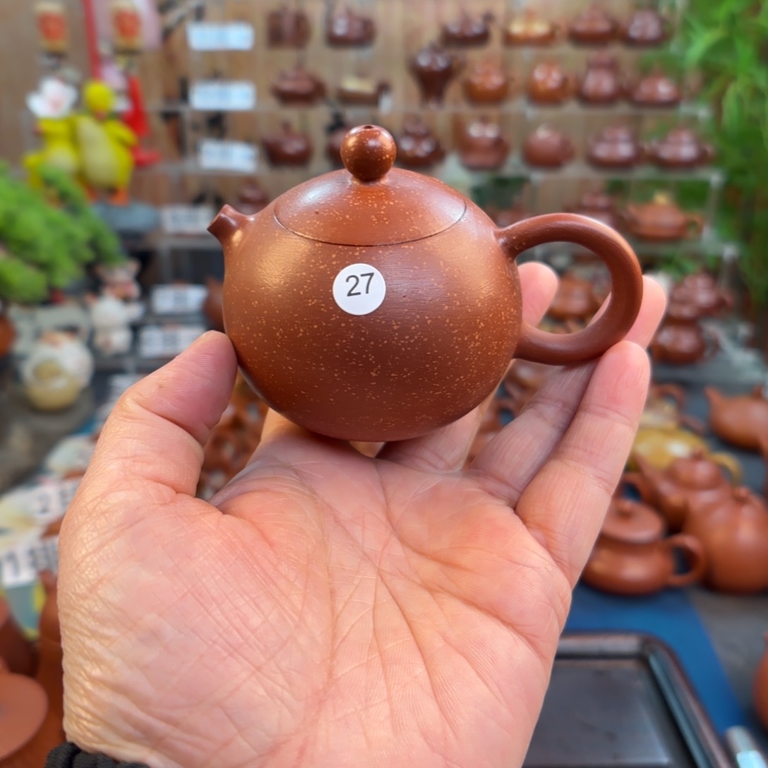 朱泥茶壶微瑕120c