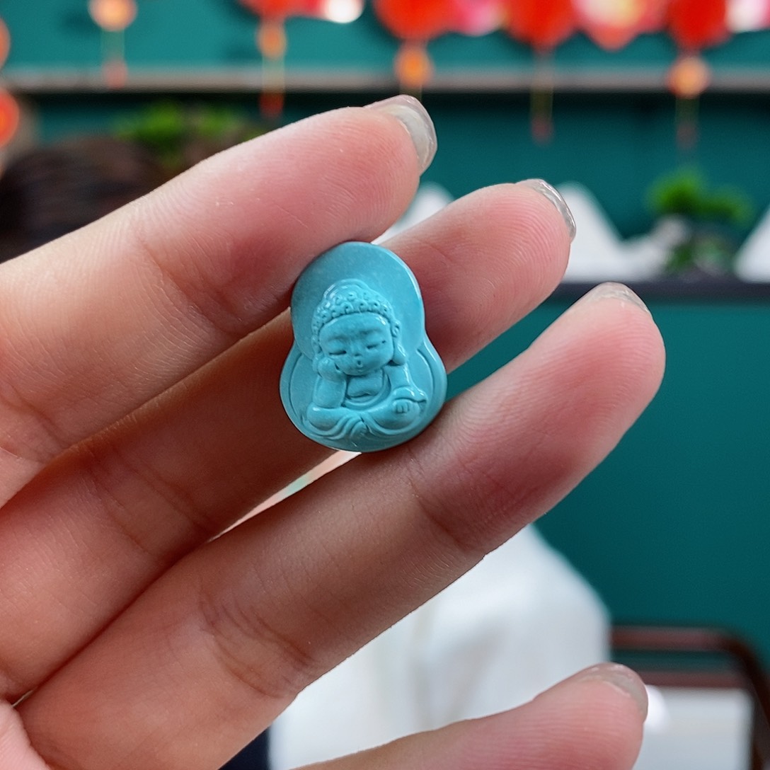 绿松石珠宝奇石未镶嵌