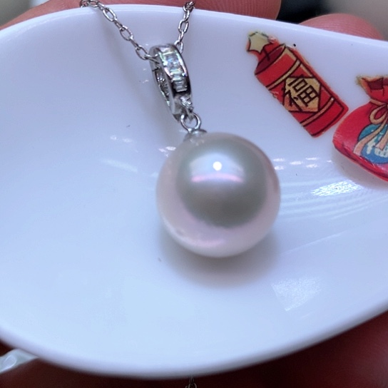 淡水珍珠耳饰银S925镶嵌