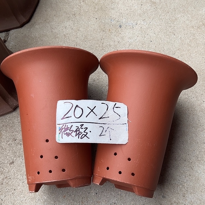 紫砂花盆宜兴紫砂花盆2只