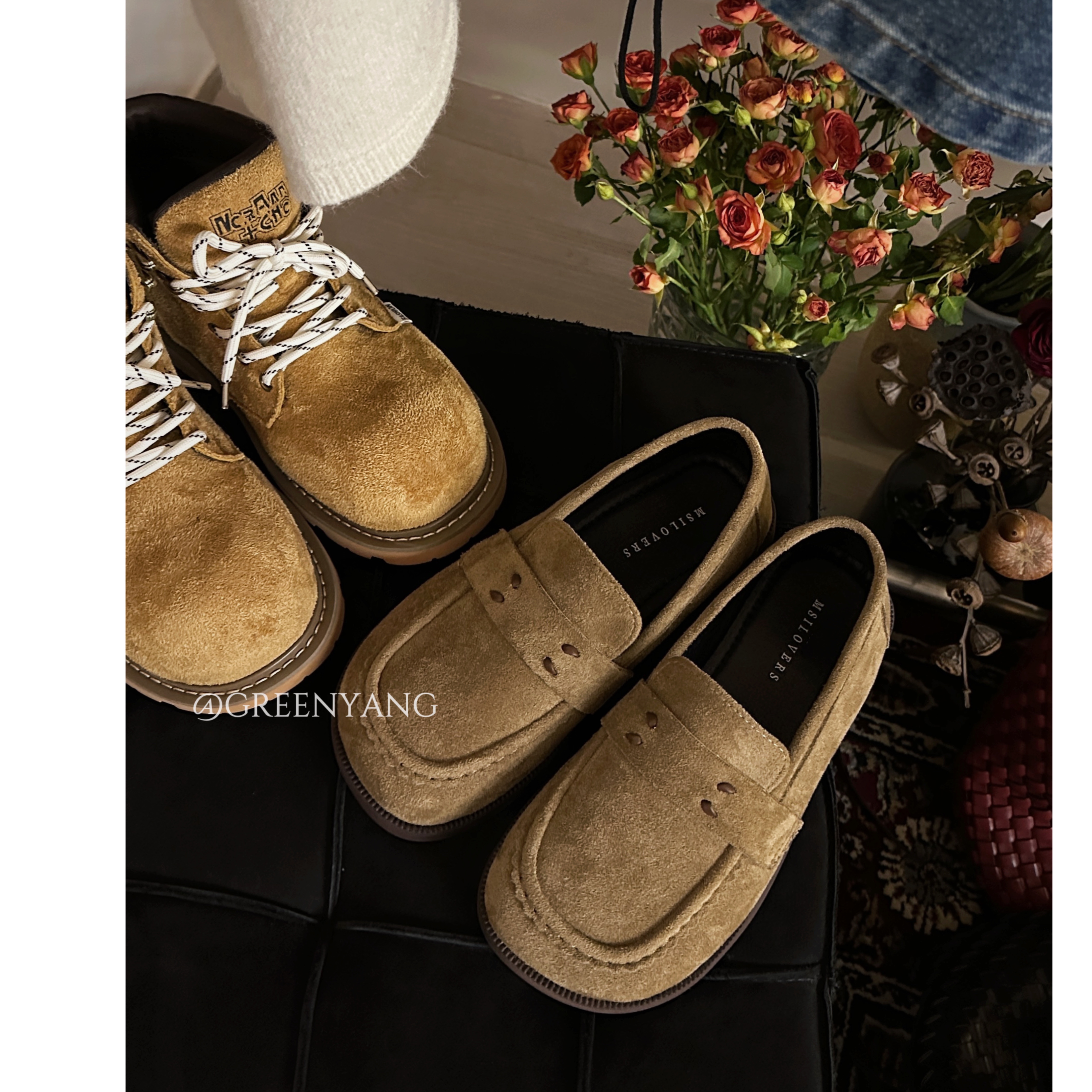 老羊家~法式复古圆头单鞋女2025秋季新款百搭软底鞋韩版休闲通勤