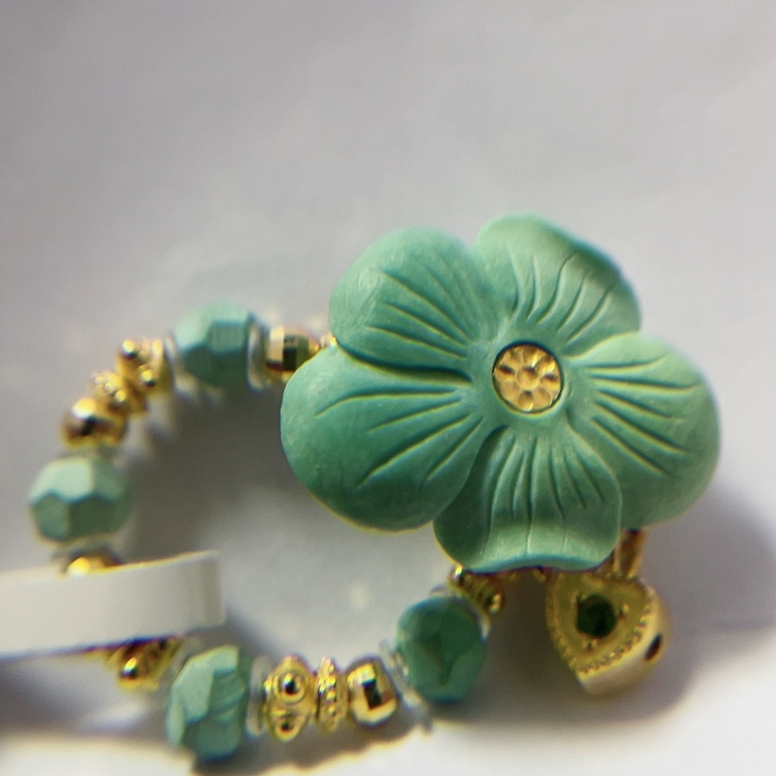 绿松石珠宝奇石18K金镶嵌