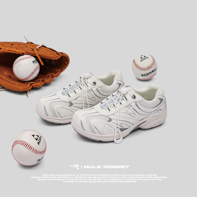 多嘴驴 轻便薄底赛车鞋透气德训鞋休闲户外运动情侣鞋