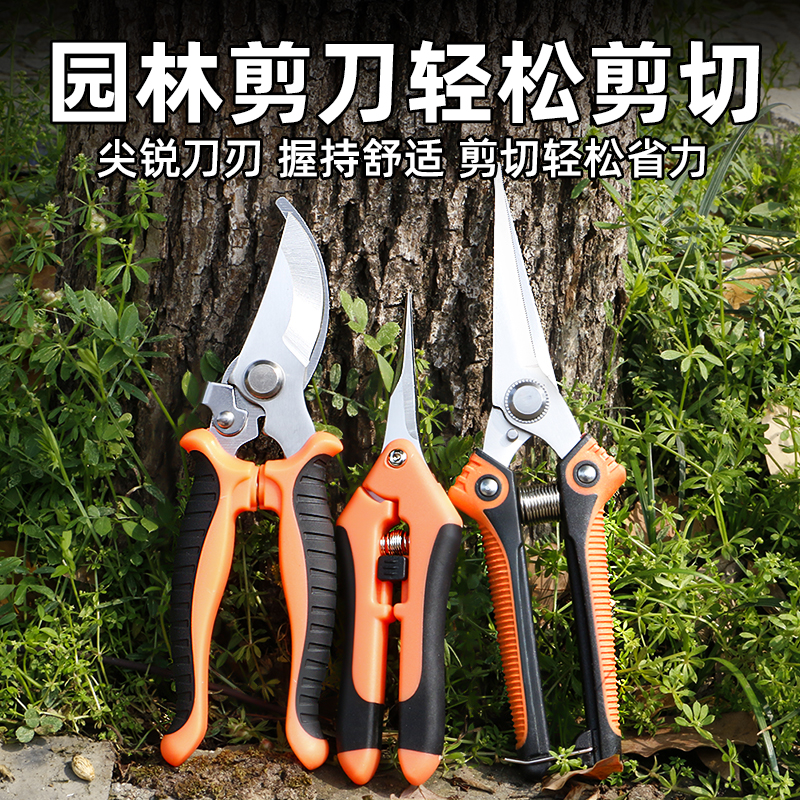 CPAI修枝剪园艺剪葡萄剪树枝专用剪刀摘果剪修剪果树剪花艺修花剪