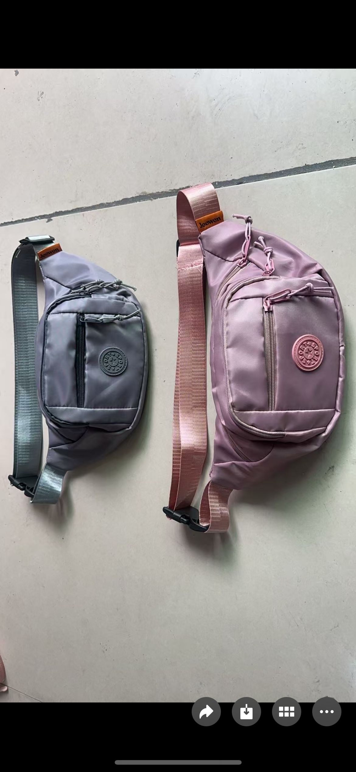 休闲潮牌包包一个 颜色随机不接受哦~