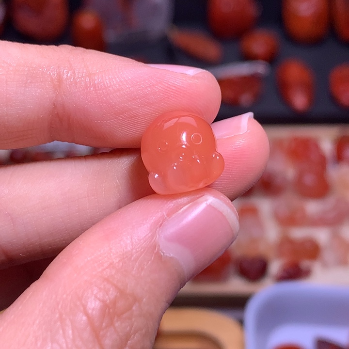 南红玛瑙未镶嵌珠宝半成品章鱼