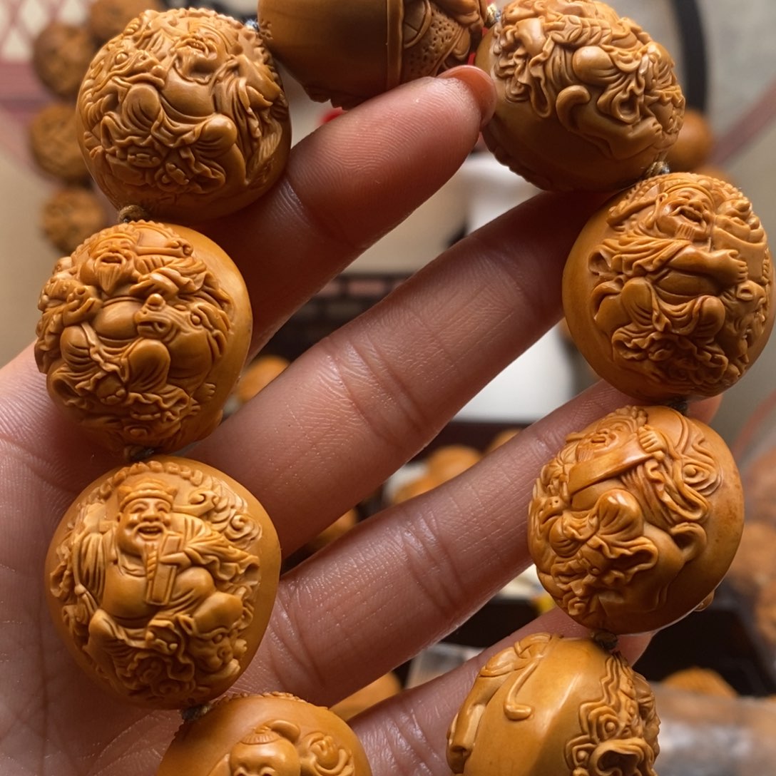 橄榄核手串/手链童子财神2.5