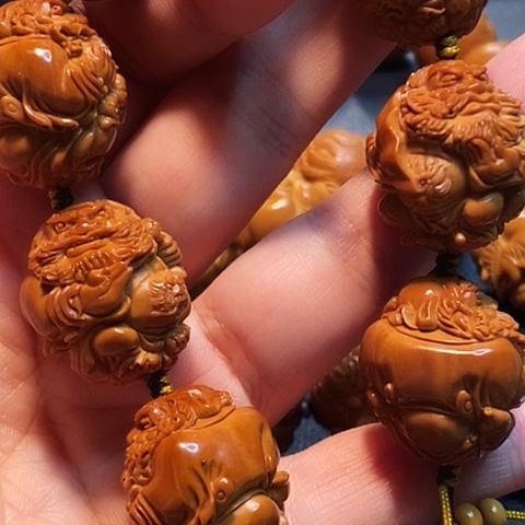 橄榄核手串/手链葱*?橄榄雕