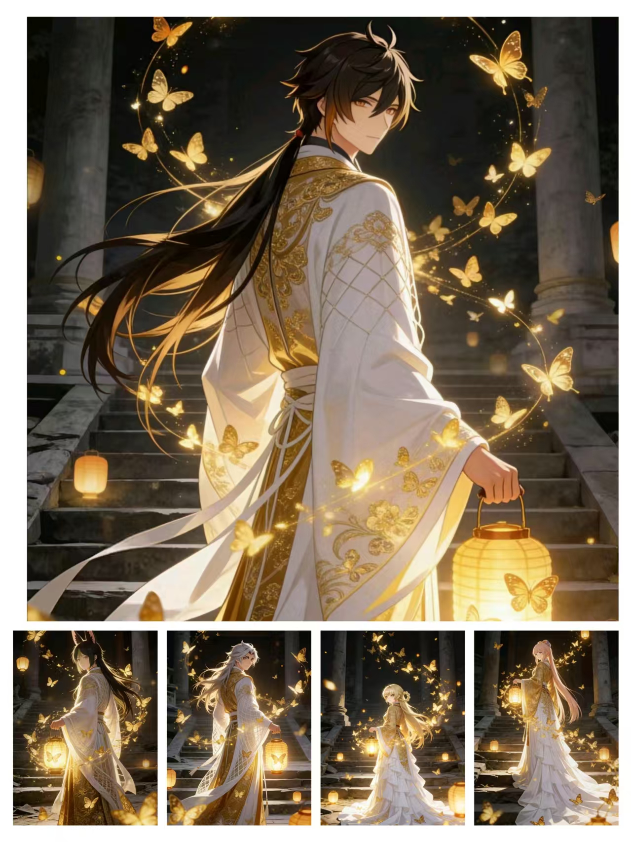 《强取元素》原神周边亚克力色卡《金蝶影灯系列》
