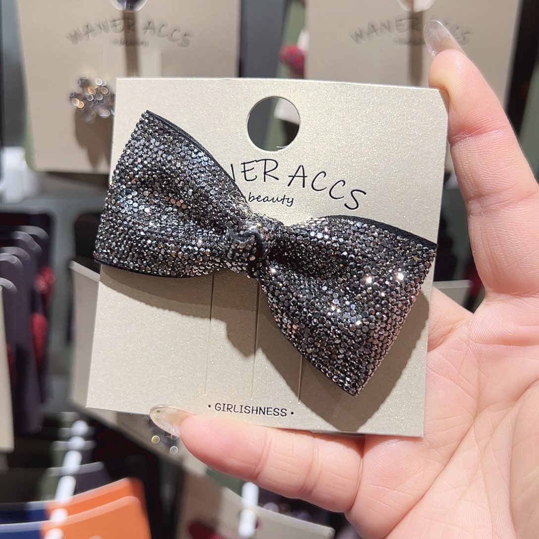 非金属爆闪蝴蝶结鸭夹