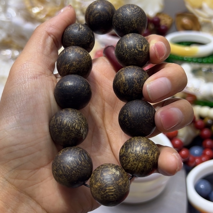 非洲紫檀（红花梨）纯色大白手镯