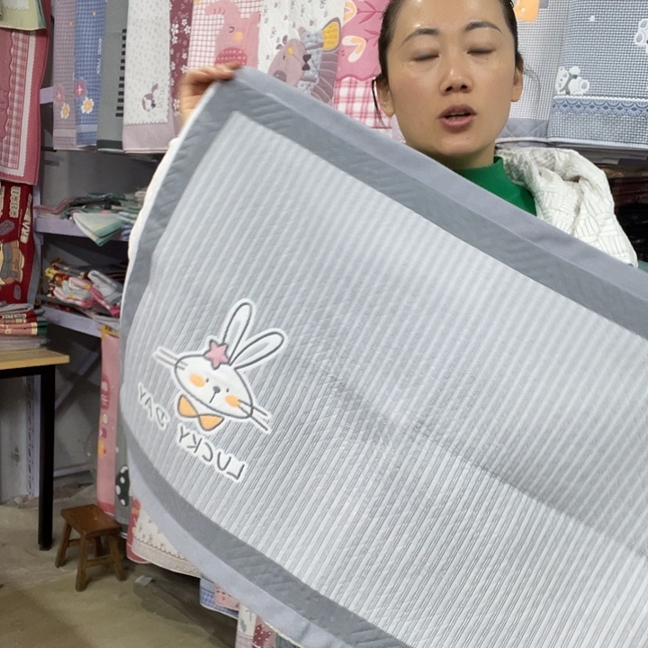 棉特价灰色竖条兔