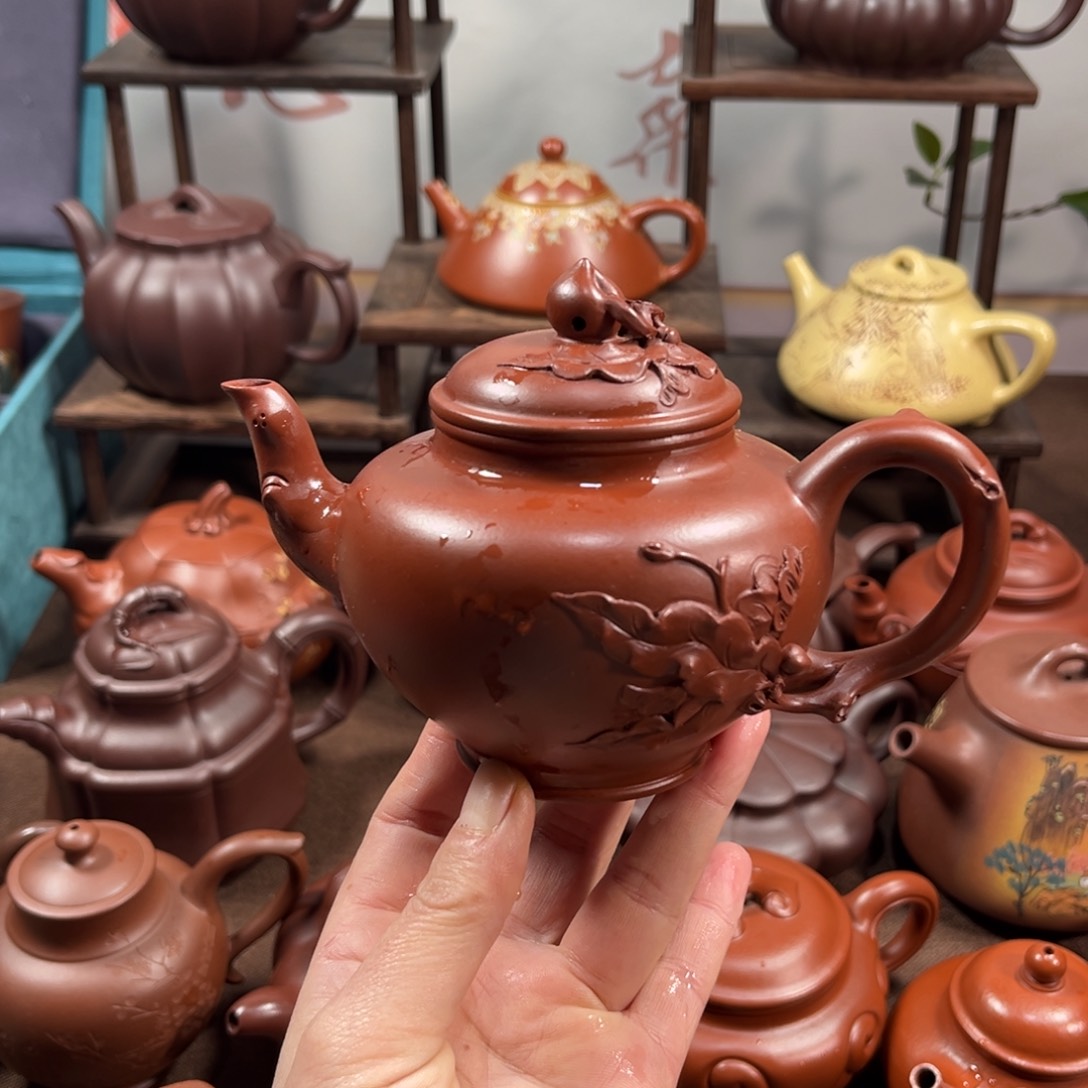 紫泥茶壶宋**?原矿朱泥250毫升