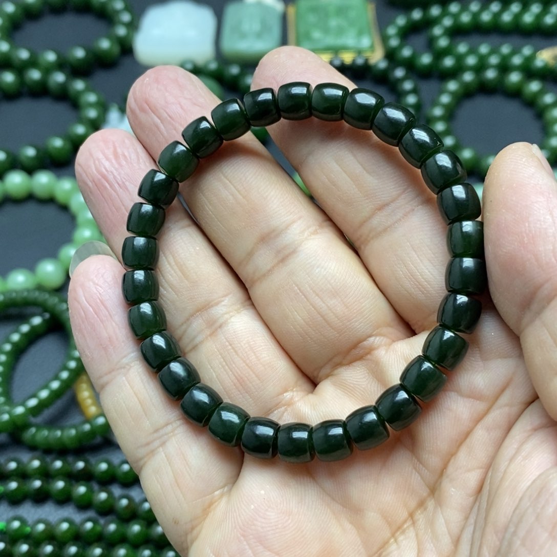 和田玉手串未镶嵌