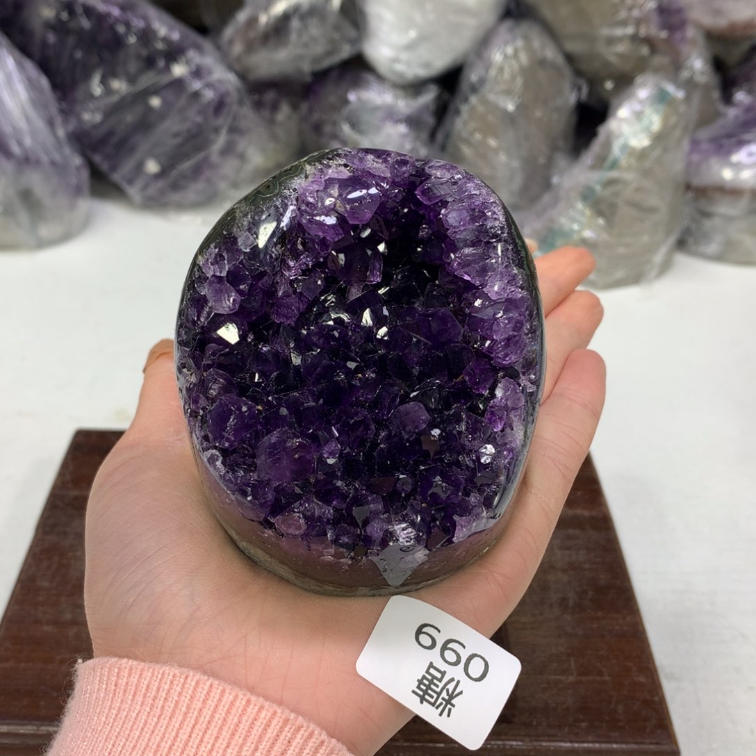 紫晶摆件未镶嵌水晶