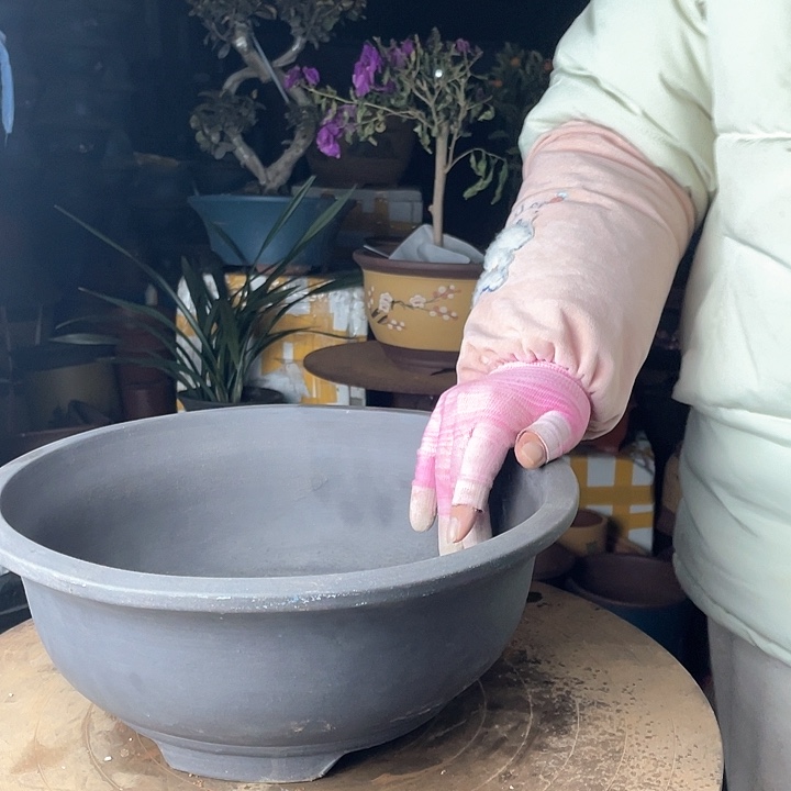 紫砂宜兴紫砂紫泥碗33