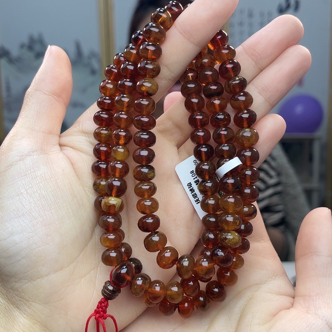 琥珀裸石未镶嵌8血蜜蜡