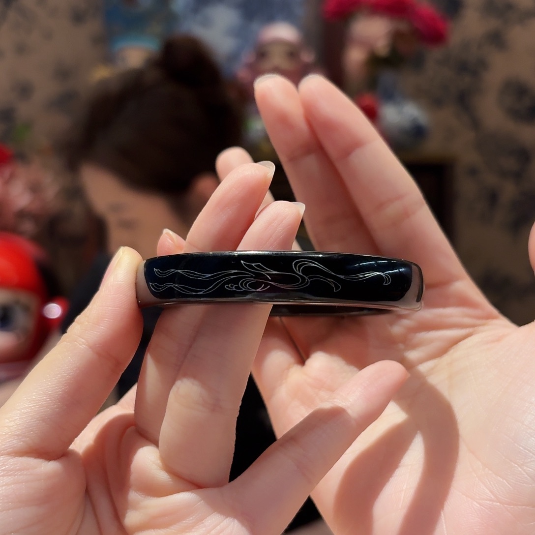 和田玉手镯未镶嵌北****司54.4圈口 5号