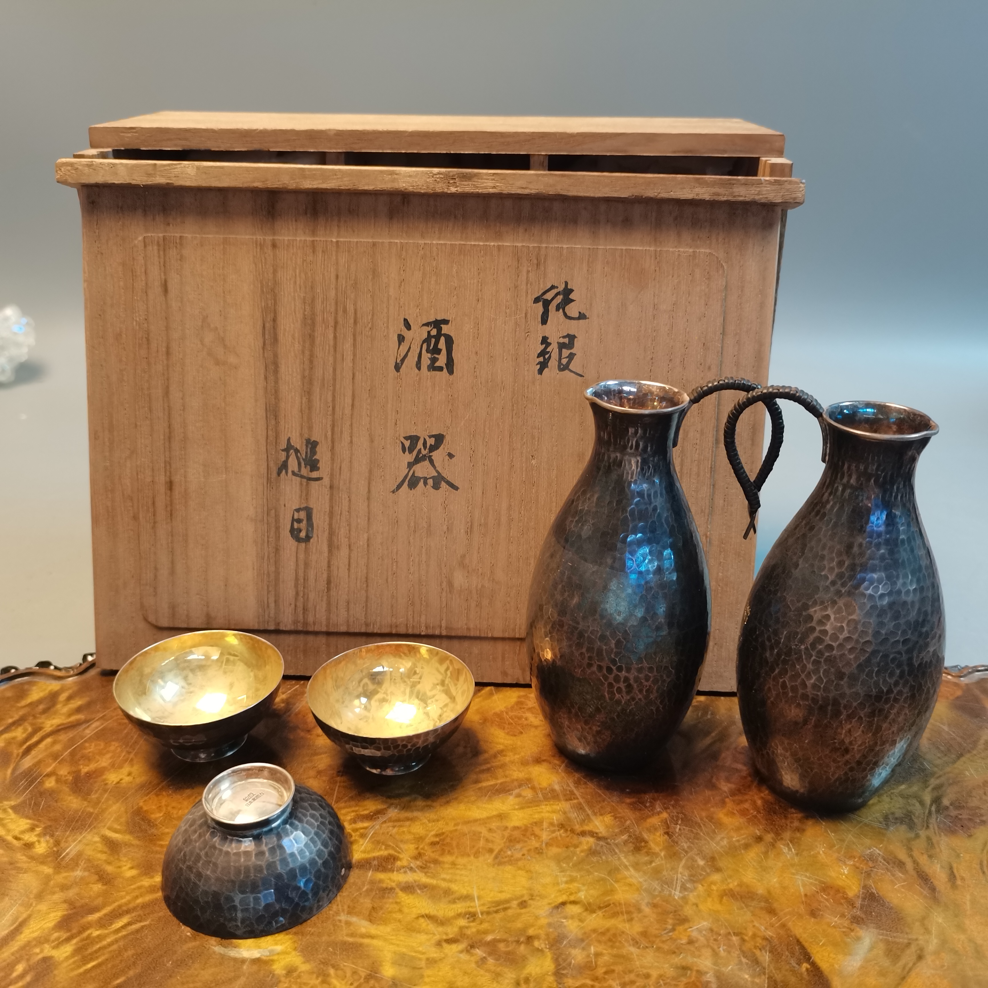蜜安瓷纯银酒器套组