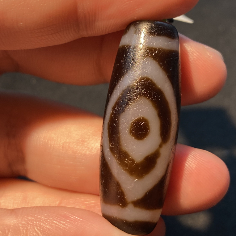 小卢手工二眼天珠带绳