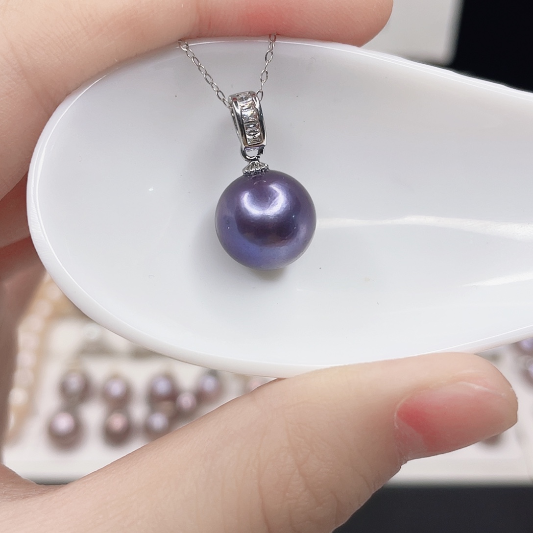 淡水珍珠吊坠(赠链)合金