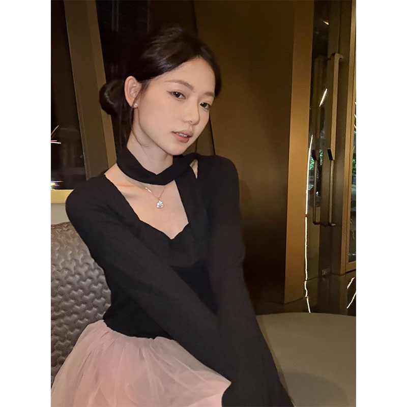 【我许妍姐说坏女人得到一切】套头方领气质氛围感秋高腰连衣裙