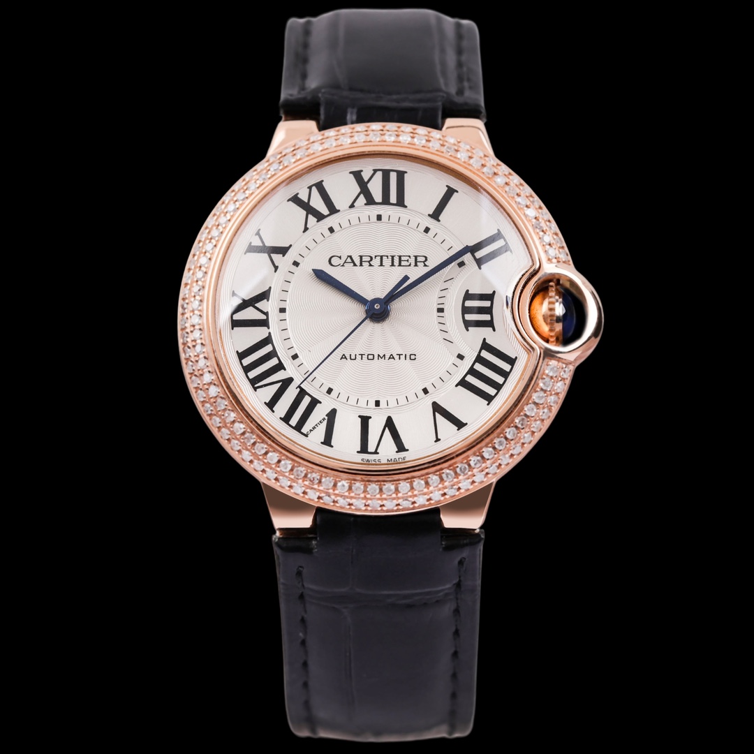 95新 Cartier/卡地亚 S/蓝气球后钻W6900456/二手单表/36mm