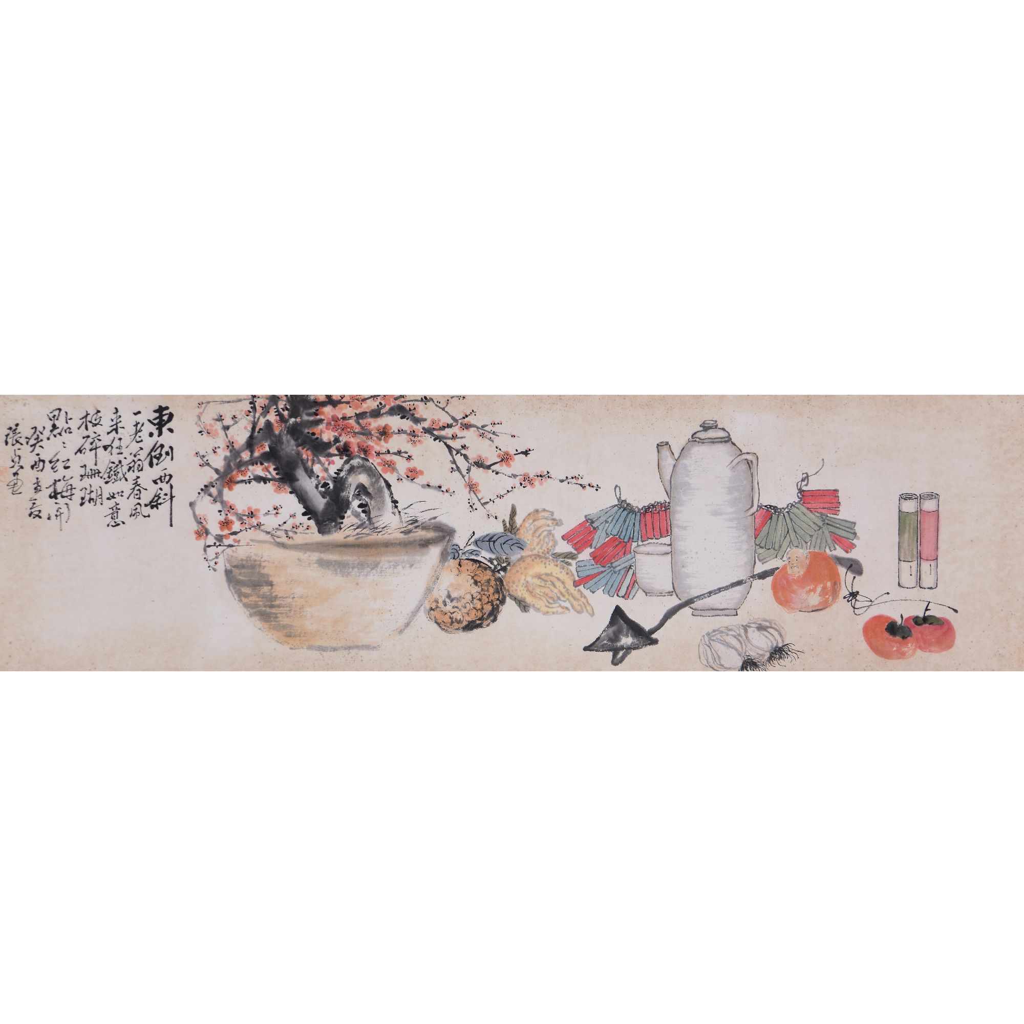 LOT.001张贞【清贡】纸本设色镜片B0502-185预展