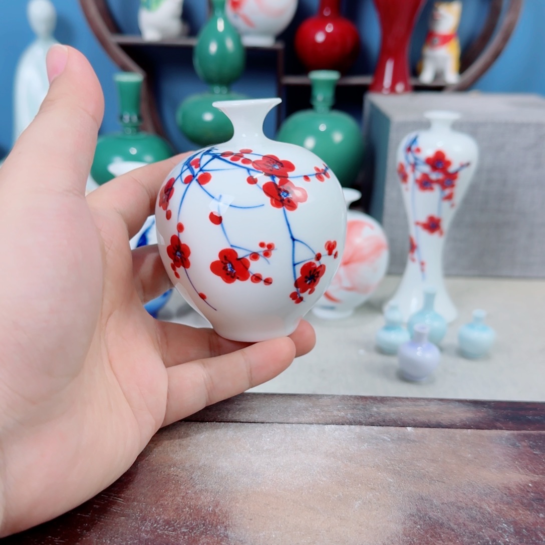 陶瓷手工小花器摆件