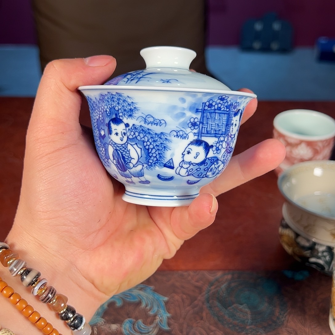 杯大**情景德镇手绘陶瓷