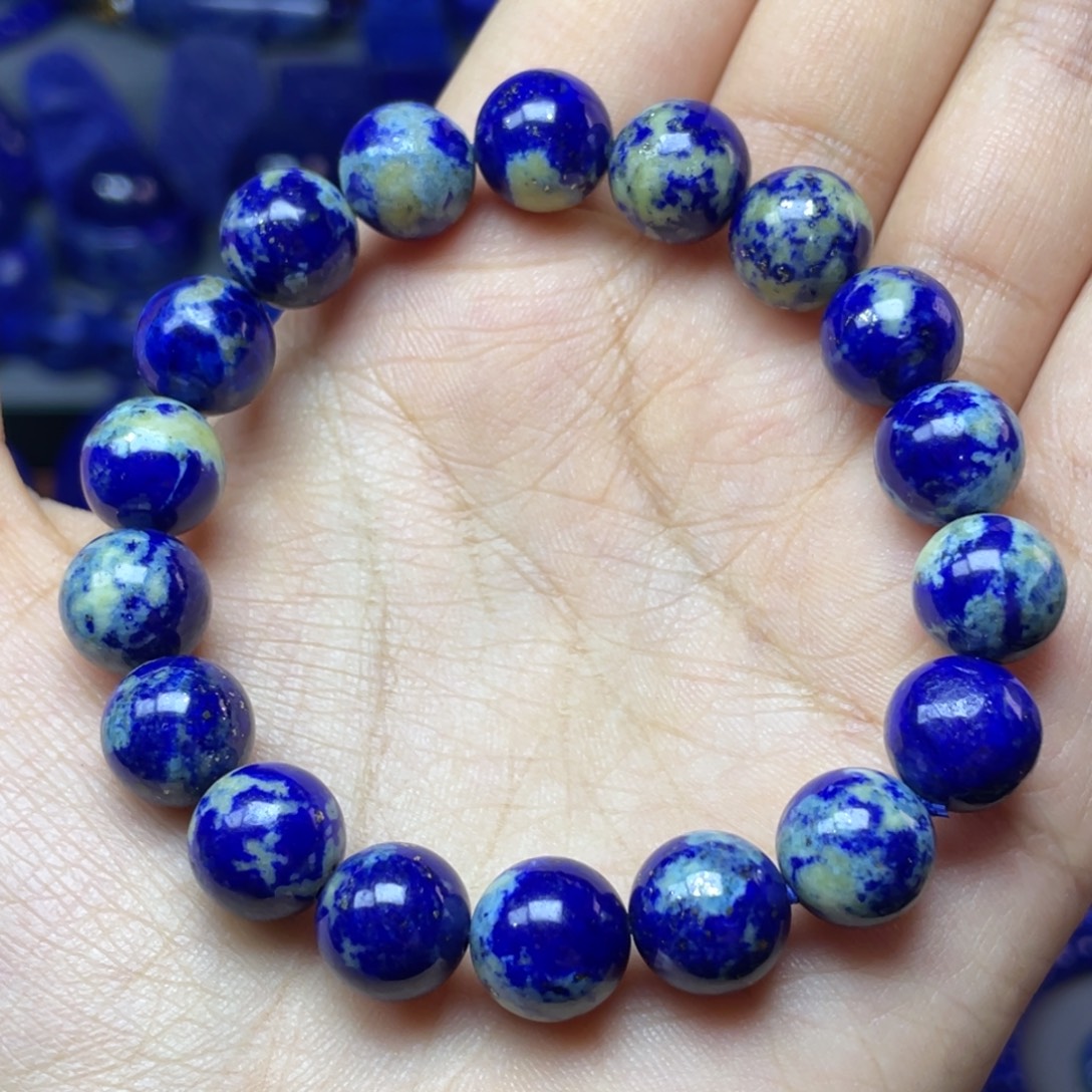 青金石未镶嵌10mm手串