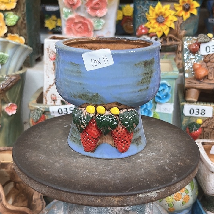 紫砂花盆粗陶材质多肉花盆