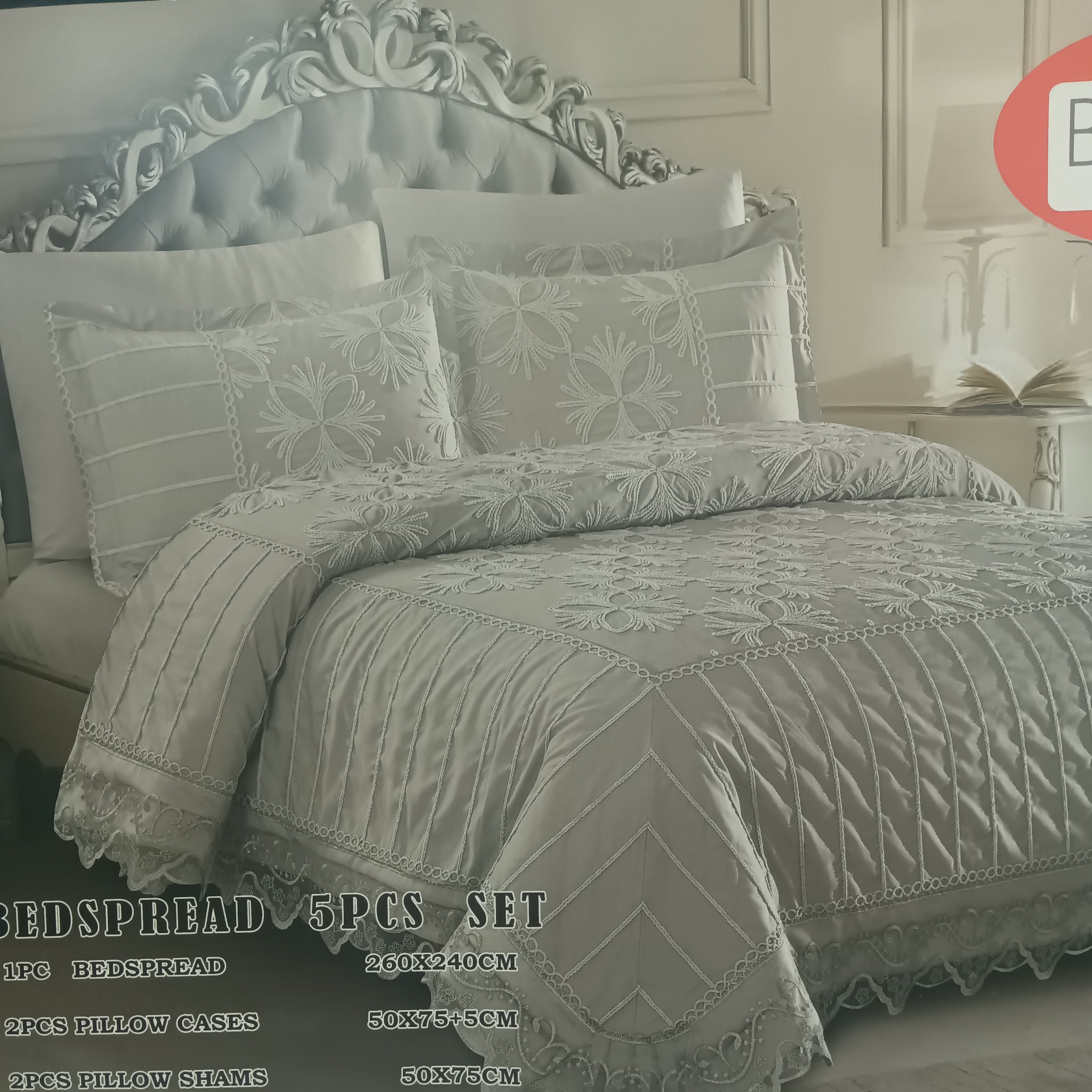 夹棉磨毛床品套件欧式简约床上用品美式加厚被套绣花床裙轻奢被罩