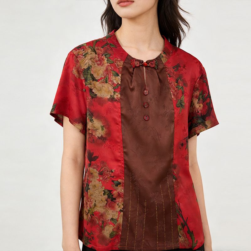 【柔岚纱】6-629新款舒适时尚休闲小衫