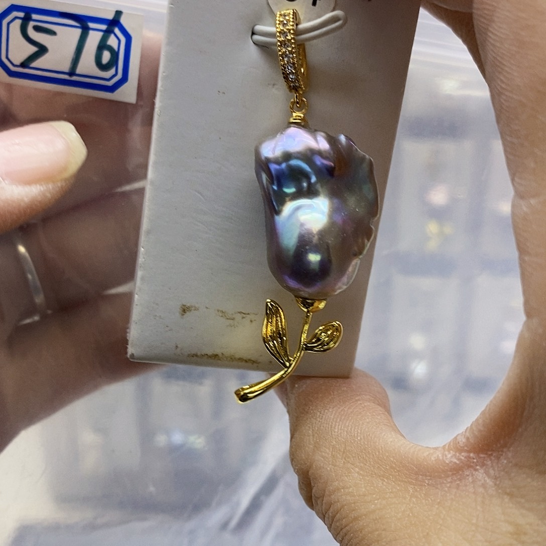 颈饰合金淡水珍珠