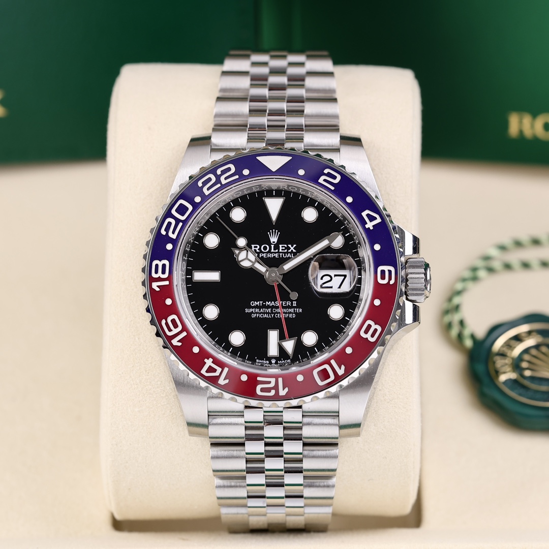 99新 Rolex/劳力士 126710 可乐圈 40mm 精钢材质 2025年4月保卡