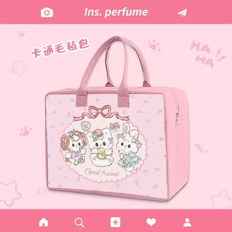新款毛毡包网红卡通手提袋毛毡袋可爱包手提袋手提包F607