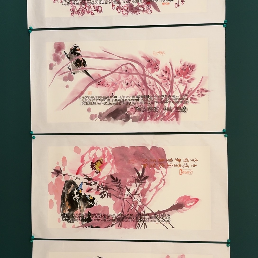 国画邹联富老师的作品