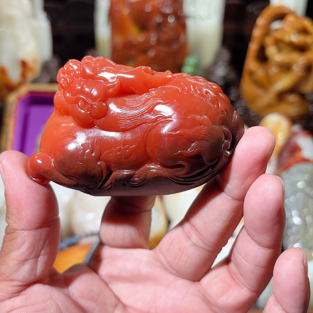 和田玉把件未镶嵌王****0