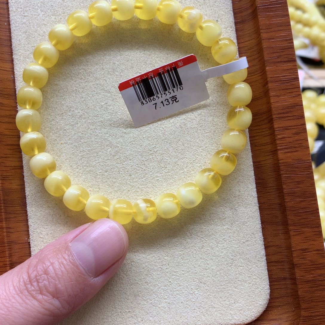 蜜蜡手链未镶嵌蜜蜡