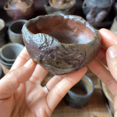 备前烧杯子一个一个一个