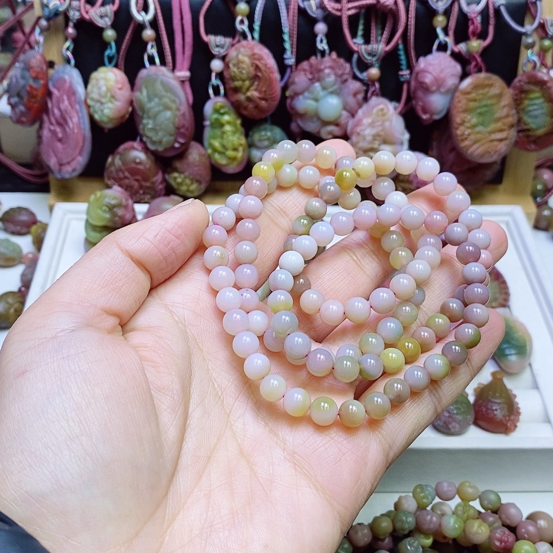 玛瑙/玉髓盐源玛瑙手链未镶嵌