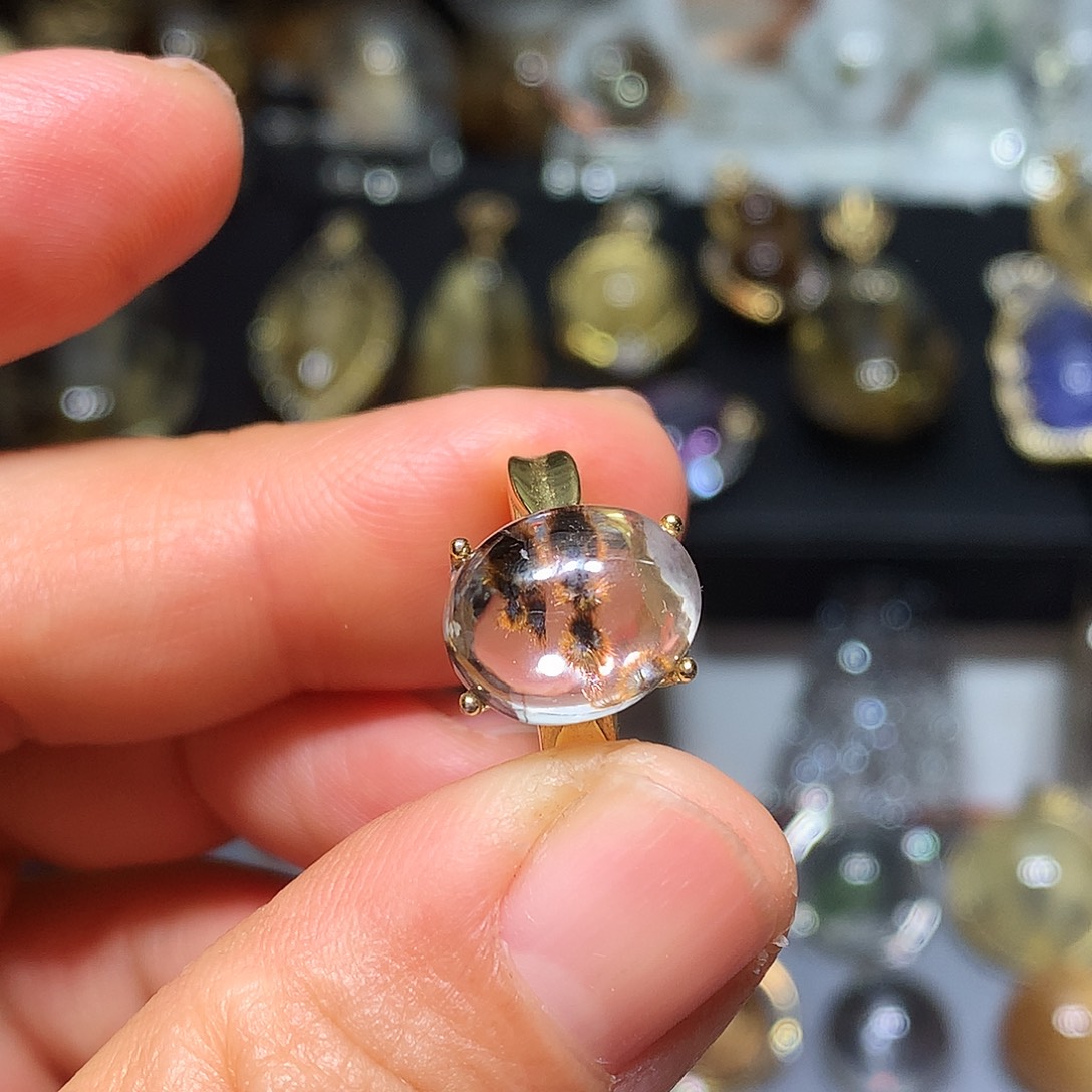 啾***咪水晶珠宝半成品银S925镶嵌定制款