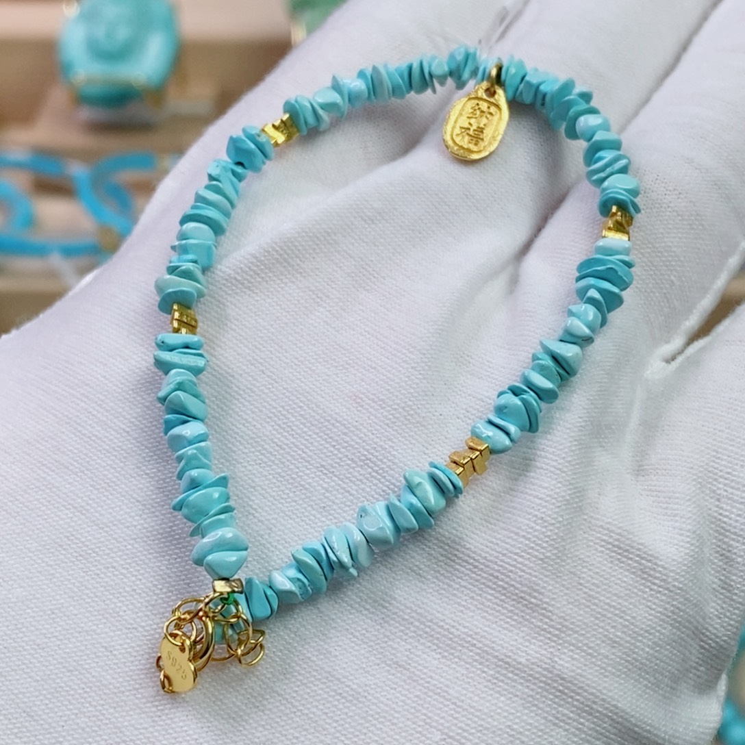 绿松石银S925镶嵌珠宝奇石