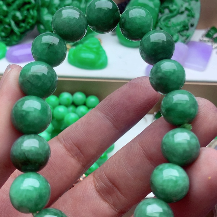 翡翠未镶嵌手链手串