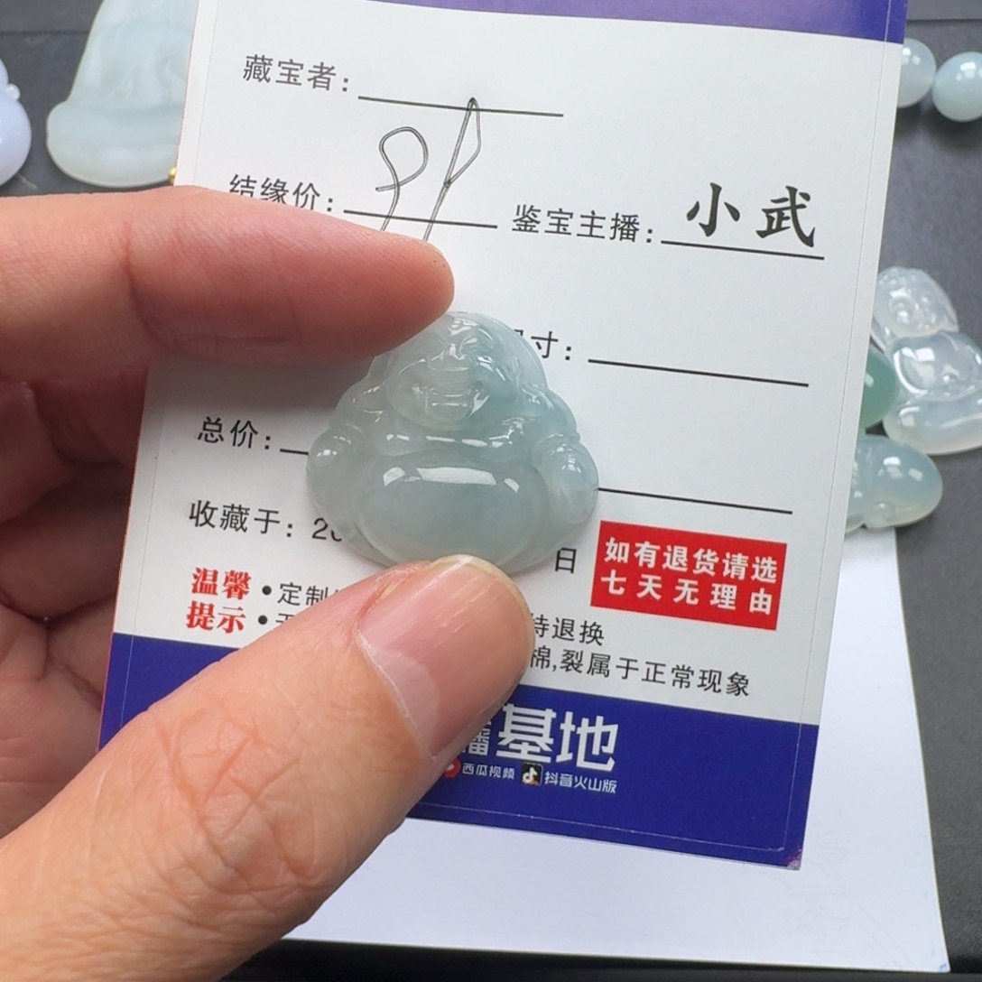 翡翠未镶嵌颈饰    2
